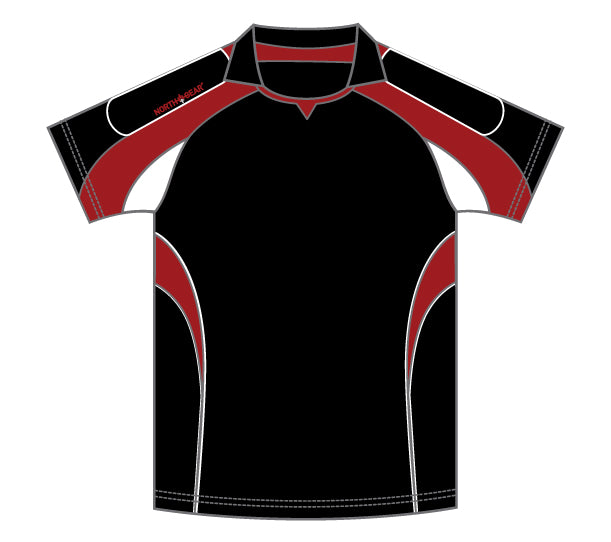 North Gear Playing Shirt – S/S Black/White/Red