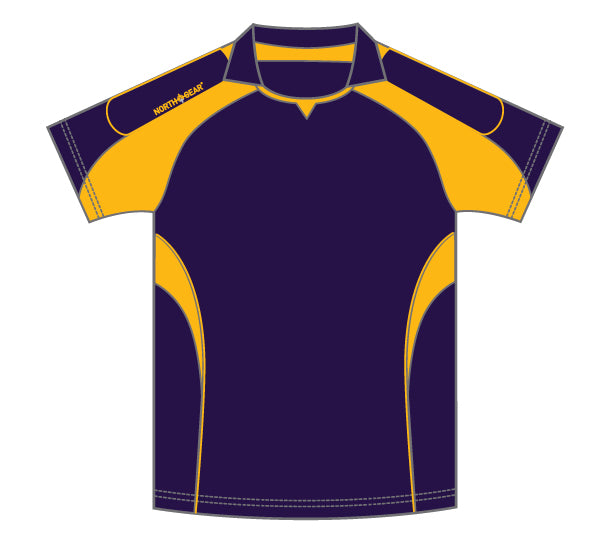 North Gear Playing Shirt – S/S Navyy/Gold