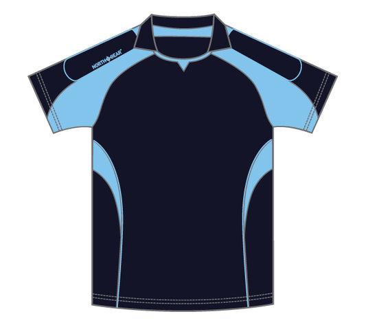 North Gear Playing Shirt – S/S Navyy/Sky