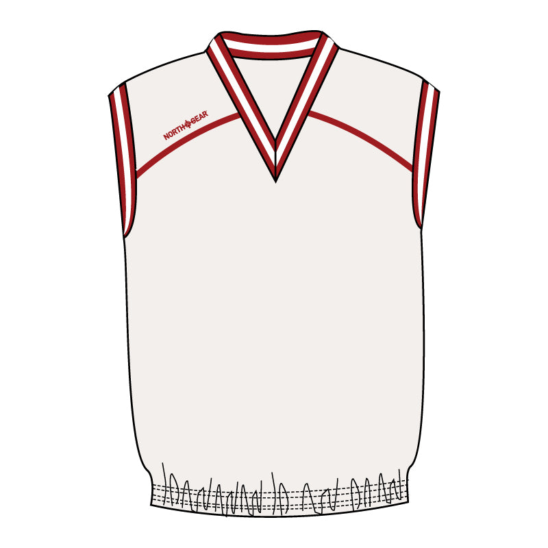 North Gear Vest – Cream/Red