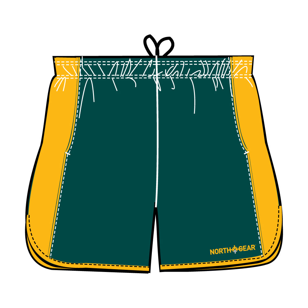 North Gear Training Short – Bottle/Gold