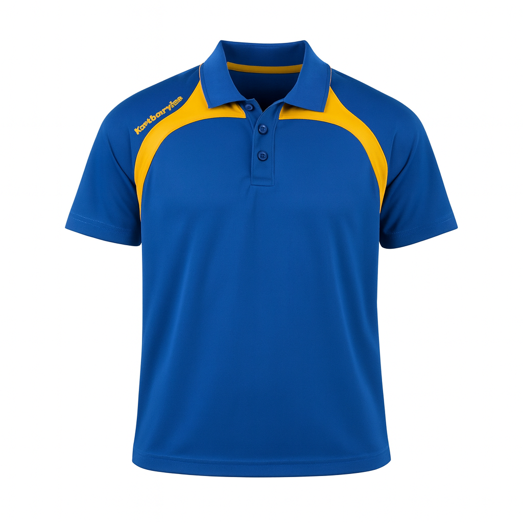 North Gear Polo Shirt – Royal Blue/Gold