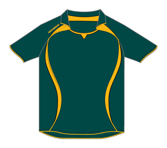 North Gear Playing Shirt – S/S Bottle/Gold