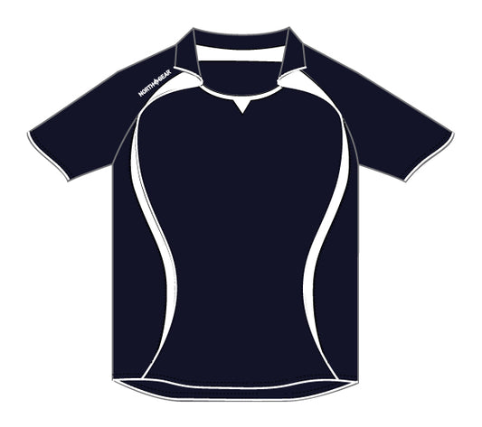 North Gear Playing Shirt – S/S Navyy/White