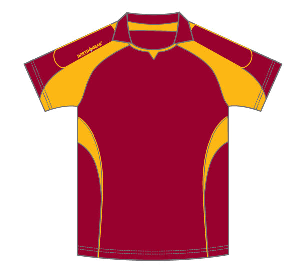 North Gear Playing Shirt – S/S Maroon/Gold