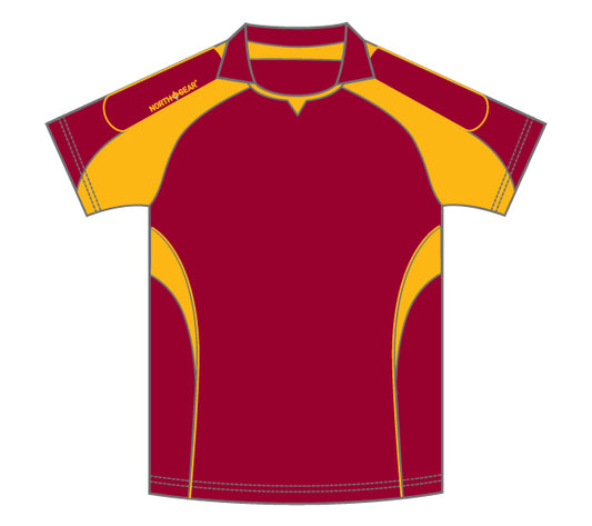 North Gear Playing Shirt – S/S Maroon/Gold