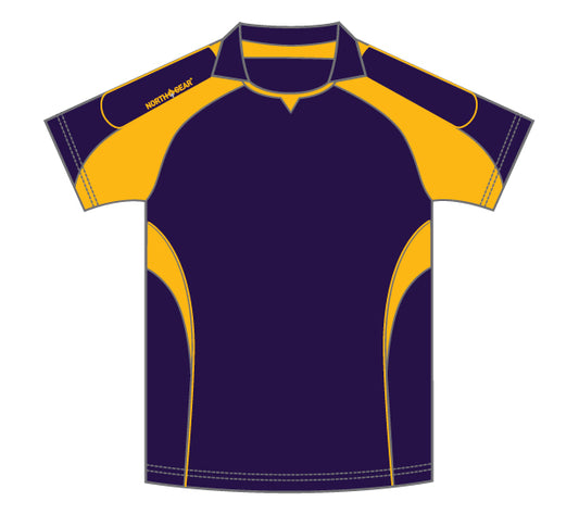 North Gear Playing Shirt – S/S Navyy/Gold
