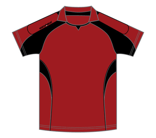 North Gear Playing Shirt – S/S Red/Black