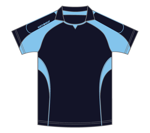North Gear Playing Shirt – S/S Navyy/Sky
