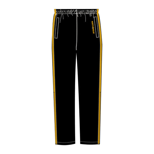 North Gear Track Pants (B) – Black/Gold