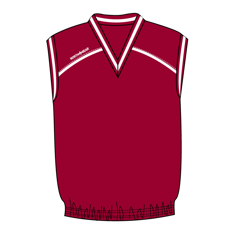 North Gear Vest – Maroon/White