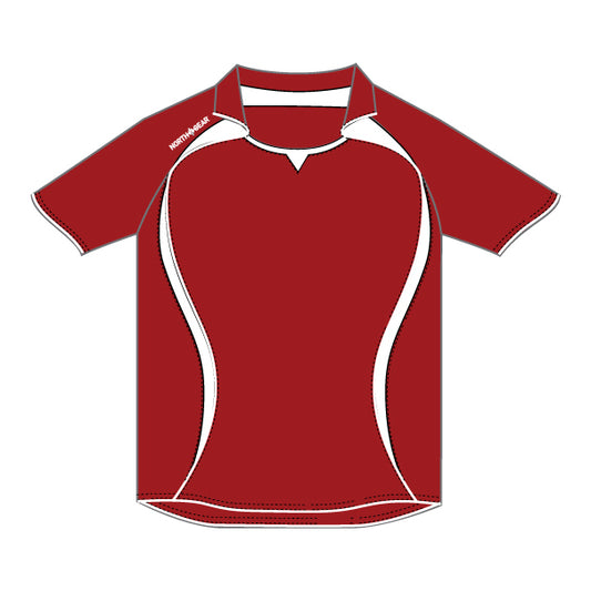 North Gear Playing Shirt – S/S Red/White
