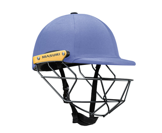 Masuri T Line Steel Sky Blue Senior Cricket Helmet