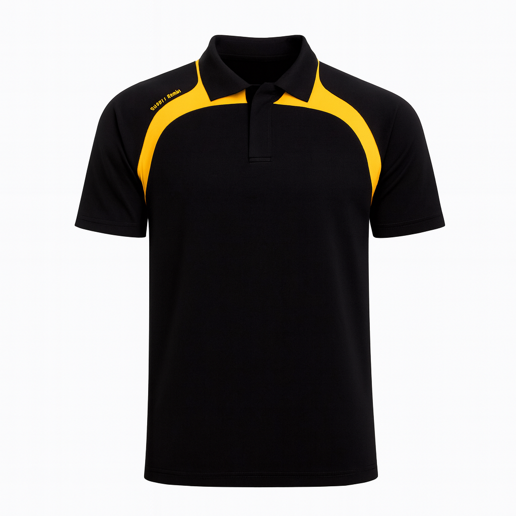 North Gear Polo Shirt – Black/Gold