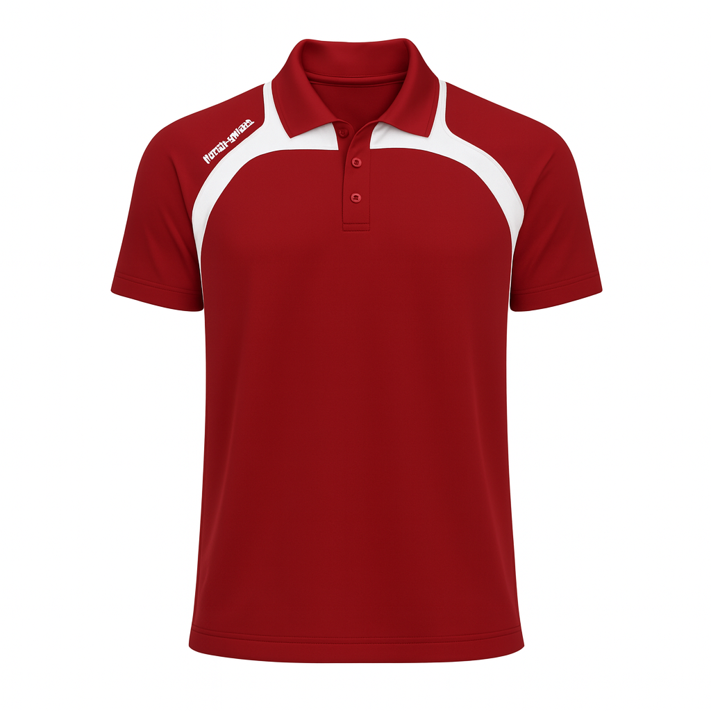 North Gear Polo Shirt – Red/White