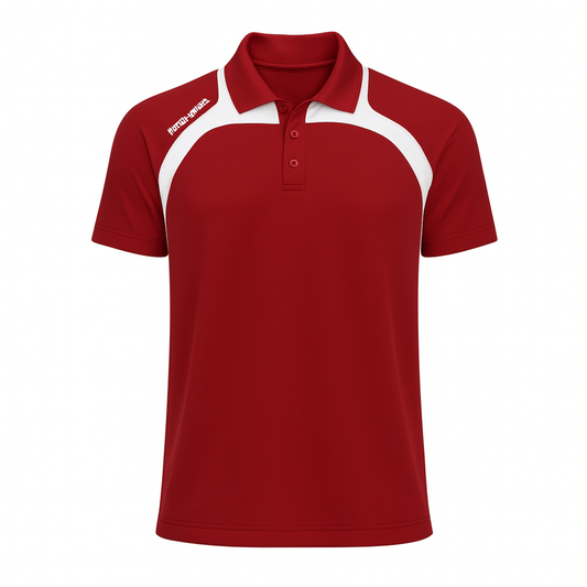North Gear Polo Shirt – Red/White