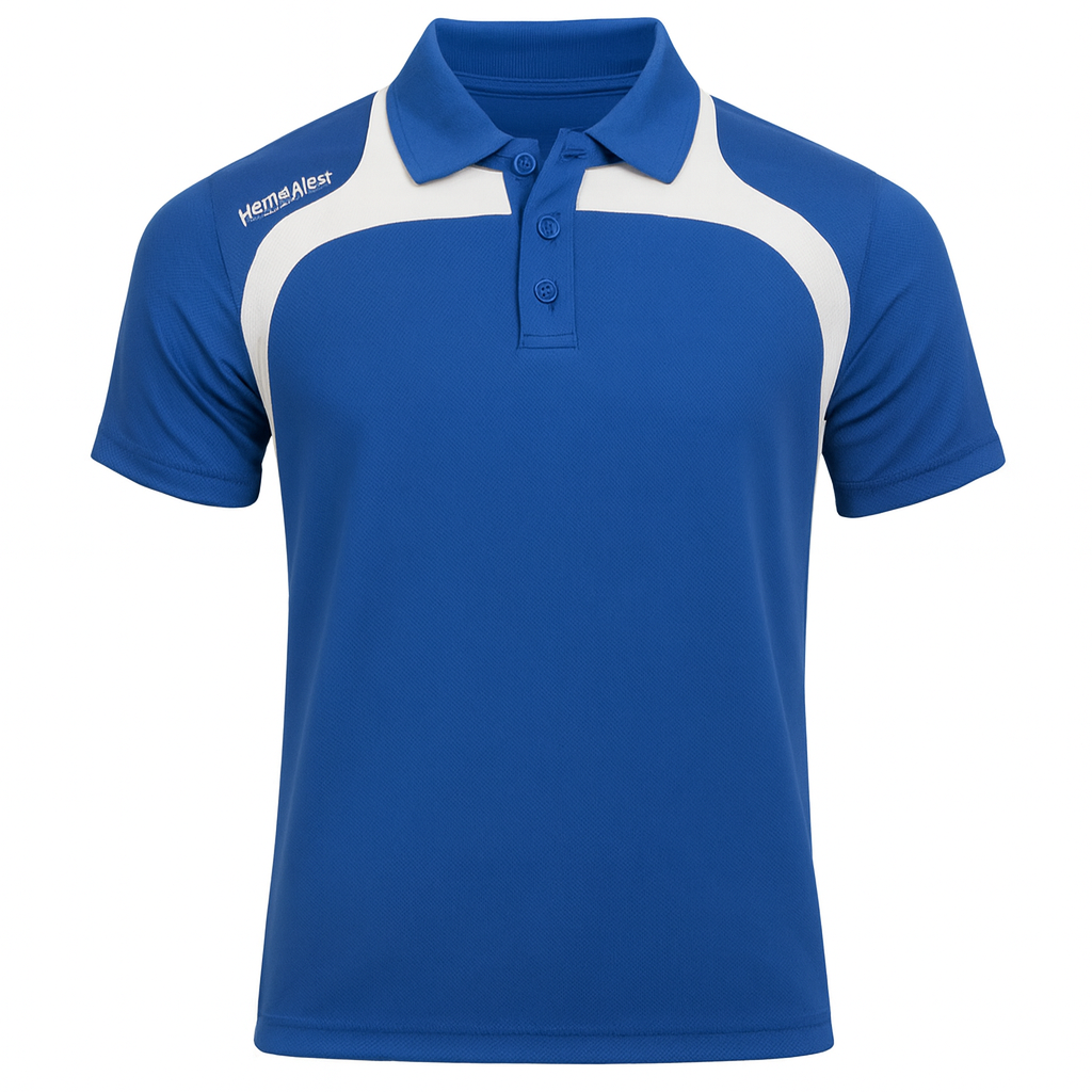 North Gear Polo Shirt – Royal Blue/White