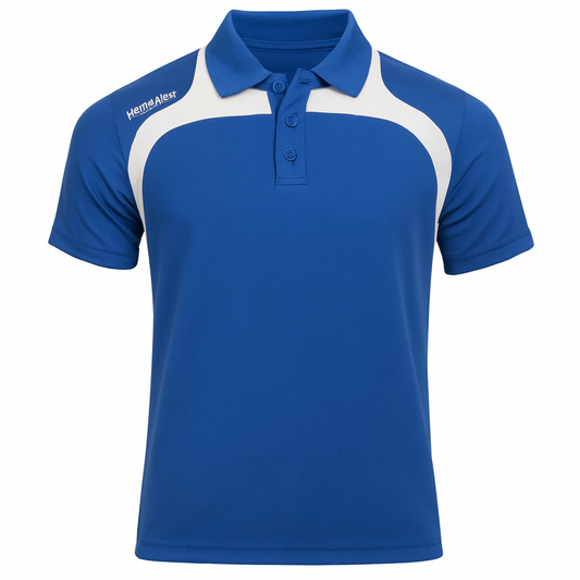 North Gear Polo Shirt – Royal Blue/White
