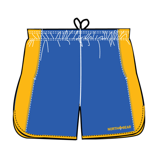North Gear Training Short – Royal/Yellow