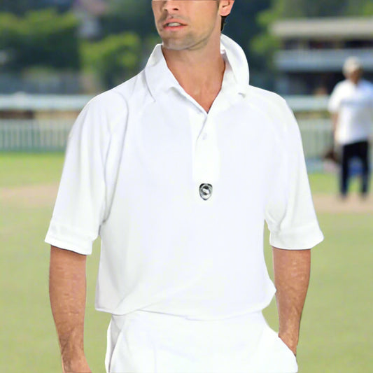 Newbery S/S White Cricket Shirt Adults
